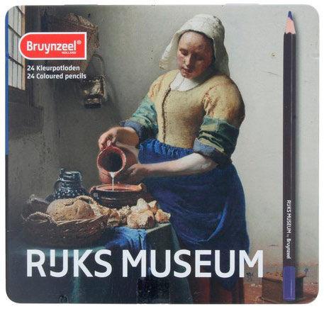 Олівці кольорові 24цв. Bruynzeel Dutch Masters Молочниця в метал коробці 5700M24, фото 1