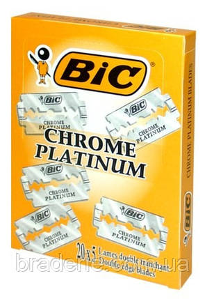 Класичні леза BIC Chrome platinum 100 шт., фото 2