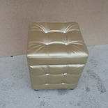 Пуфик у передпокій із шухлядою з декоративним камінням, фото 8