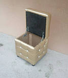 Пуфик у передпокій із шухлядою з декоративним камінням, фото 6