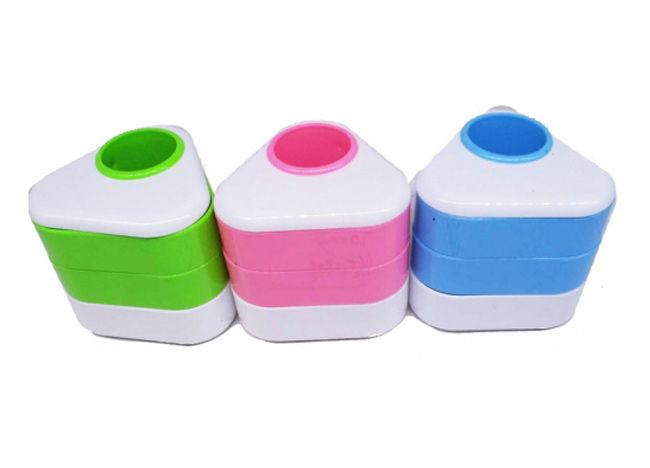 Стакан для ручок ЛИДЕР з 3-я відділами Трикутний 6003, фото 1