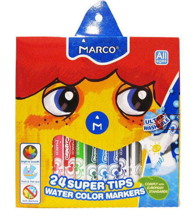 Фломастери 24цв. Marco змиваються FM1630-24CB, фото 1