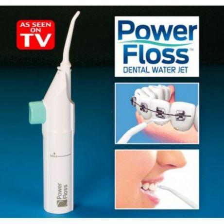 Ирригатор Power floss для зубов. Персональный очиститель полости рта. Ручной ополаскиватель зубов и брекитов - фото 2 - id-p648447755