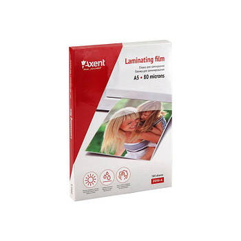 Плівка д/ламін. А5 (154*216) 80мк 100арк Axent 2050
