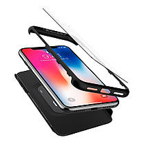Чохол Spigen для iPhone X Thin Fit 360, Black (057CS22177), фото 3