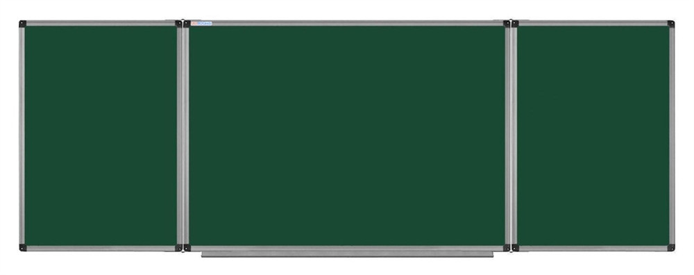 Крейдяна дошка магнітна 100х300 см., під крейду 5 робочих поверхонь UkrBoards UB100x300G, фото 1