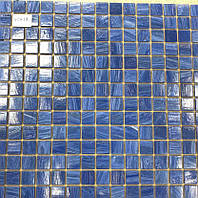 Блакитна мозаїка з авантюрином для ванної Vivacer XCA19