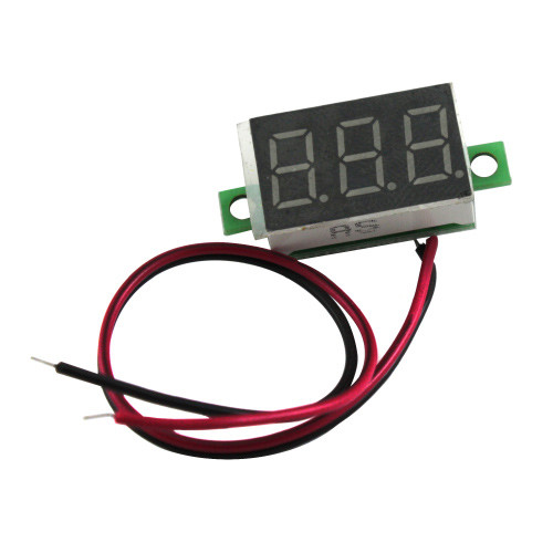 Цифровий вольтметр 4.5-30 В LED вимірювач вольтажу (001183)