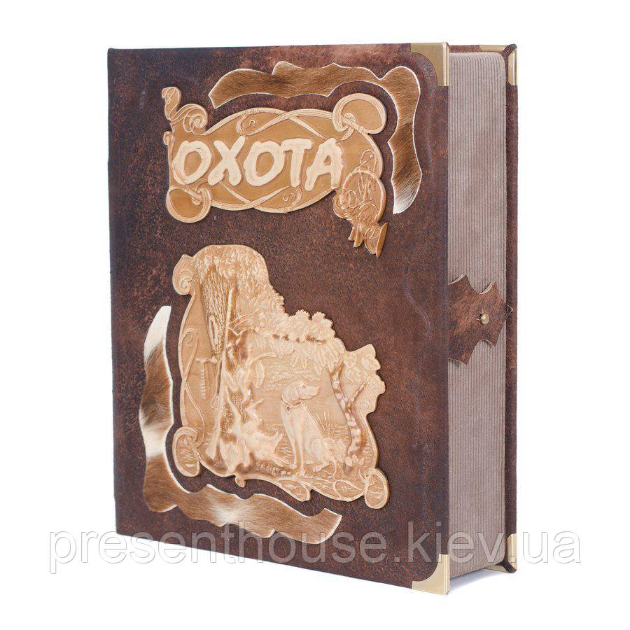 Книга подарункова "Полювання" (в коробі з дерев'яними вставками), фото 1