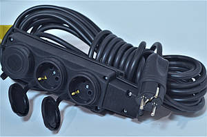 Переноска ФЕНІКС (КОЛОДКА-Вилка) без заземлення 5м (ПВС 2х1,5)