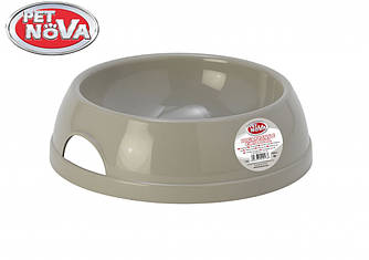 Миска пластикова для собак Pet Nova 770 мл Сіра