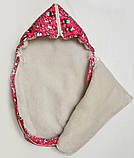 Зимовий конверт на хутрі для дівчинки (3 розміри), фото 4