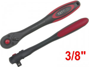 Трещотка  72 зубца 3/8" 202 мм, YATO