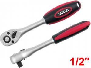 Ключ тріскачка торцевий 1/2" Yato, L = 265 мм