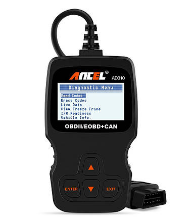 Діагностичний сканер для авто OBD-2 EOBD ANCEL AD310, фото 1