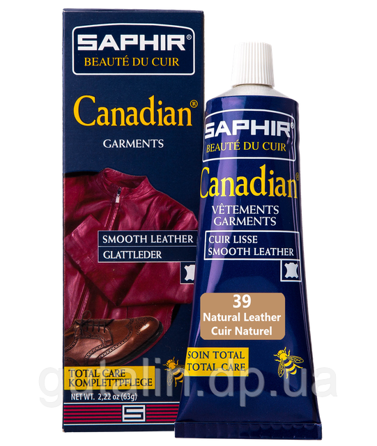 Крем-фарба з захисними властивостями Saphir Canadian 75 мл колір натуральна шкіра (39)