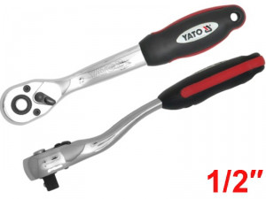 Тріскачка YATO з вигнутою ручкою 1/2", L = 250 мм