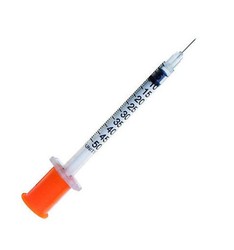 Шприц інсуліновий BD 0,5 мл U-100 голка 30G 0,30mm х8mm
