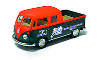 Металлическая машинка Kinsmart КТ 5396W 1963 Volkswagen Bus Double Cab Pickup