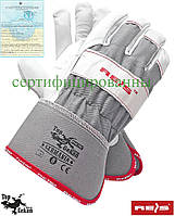 Перчатки защитные с подкладкой (кожаные рабочие REIS Польша) GERMANIA SW