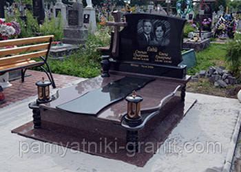 Гранітний пам'ятник подвійний (зразок 851)