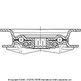 Поворотний ролик із гальмом 3477 DVR 160 P63, Ø 160 мм, фото 3