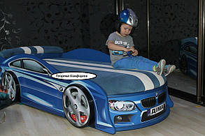 Ліжко машинка для хлопчиків БМВ (синя)