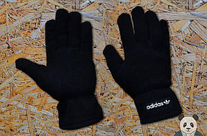 Теплі зимові фрізові рукавички чоловікські/жінні Adidas/адідас Originals