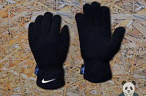 Флісові зимові чоловічі рукавички найк/Nike