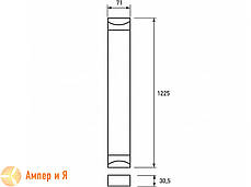 Світильник лінійний світлодіодний EUROLAMP LED IP65 34W 6500K (1.2m), фото 3