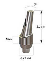 Абатмент угловой 7° + Винт 3.77, 7°, 4мм