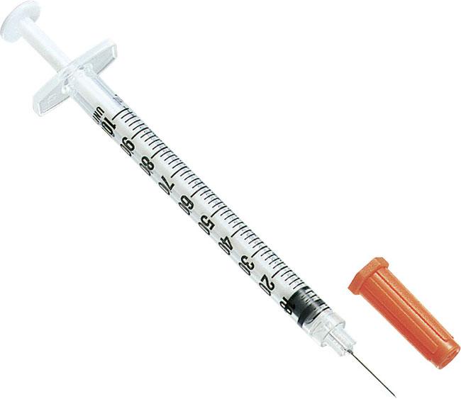 Шприц інсуліновий Alexpharm U-100 з інтегрованою голкою 1 мл 0,3 х13мм /180 шт уп