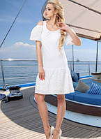 Красивое летнее платье белого цвета Д-095