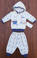 Дитячий костюм "Мишка" 0-6 міс (велюр)