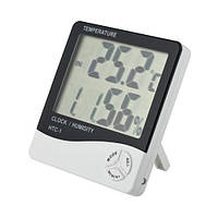 Термометр электронный с гигрометром, часами, будильником и календарём питание от батарейки ААА