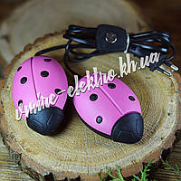 Сушарка для взуття Сонечко рожева з чорними крапками