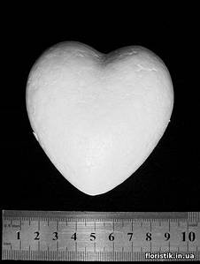 Серце з пінопласту 7,5 х 8 див.