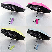 Механічна парасолька зворотного складання із сакурою зсередини від фірми "Yuring" #8308