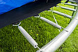Батути спортивні FunFit 435 см. захисна сітка і драбинка, фото 2