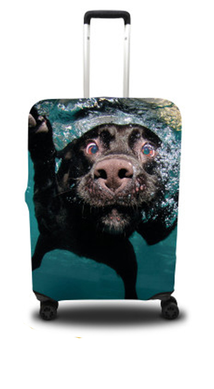 Чохол для валізи Coverbag собака S принт 0409
