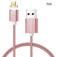 Elough E03 магнитный Micro-USB кабель розовый