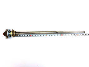 Тен для алюмінієвих батарей з терморегулятором 1500 W (нержавійка) з різьбленням 1"