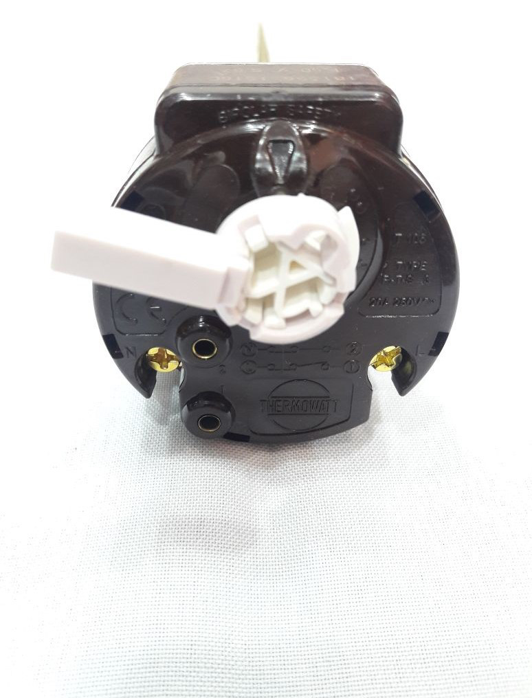 Механічний Терморегулятор THERMOWATT (27 мм, 250 V, 20 A) Італія прапорець