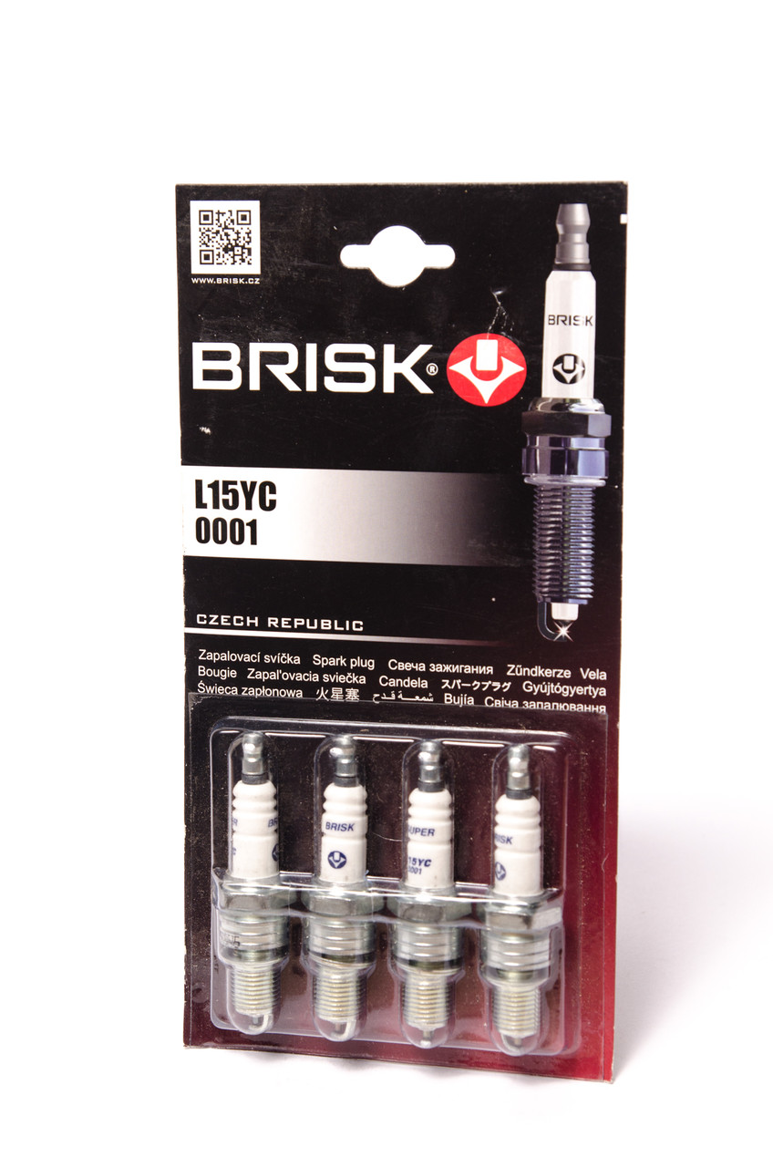 Свічки запалювання BRISK Super L15YC (cині) ПОДШТУЧНО!!! довга спідниця