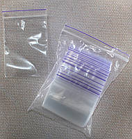 Пакеты с замком Zip-Lock 80*60 мм сиреневая лента
