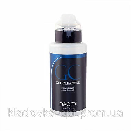 Засіб для видалення липкого шару Naomi Gel Cleanser, 240 ml, фото 2