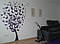 Вінілова наклейка на шпалери "Дерево з метеликів" Великий (205х170 см), фото 3