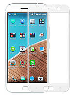 Захисне скло Full Cover для HTC one X10 Біле