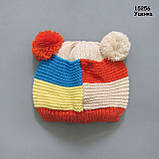 Зимова шапка для малюка. 40-46 см, фото 4