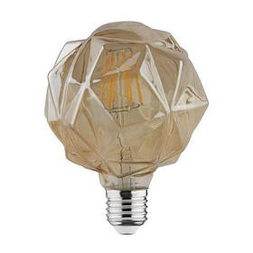 Світлодіодна лампа Едісона філаментна CRYSTAL-6 6 W D125 Е27 2200 K Код.58958